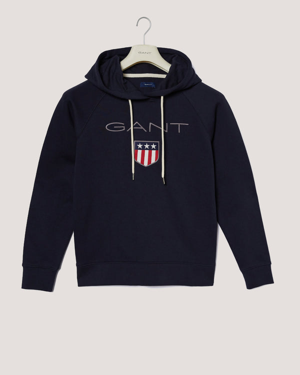 Bluza damska z kapturem regular fit granatowa