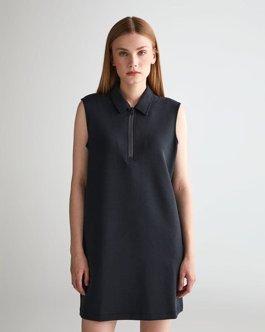 Sukienka damska bez rękawów z nadrukiem z zamkiem regular fit