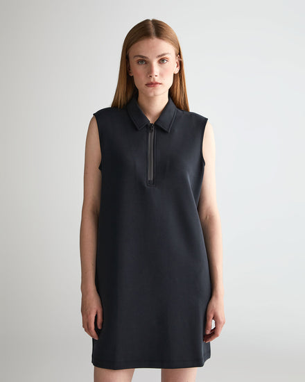 Sukienka damska bez rękawów z nadrukiem z zamkiem regular fit