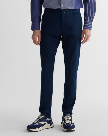 Spodnie męskie regular fit granatowe