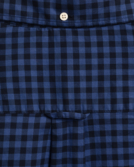 Męska koszula z diagonalu regular fit w kratę Buffalo Winter