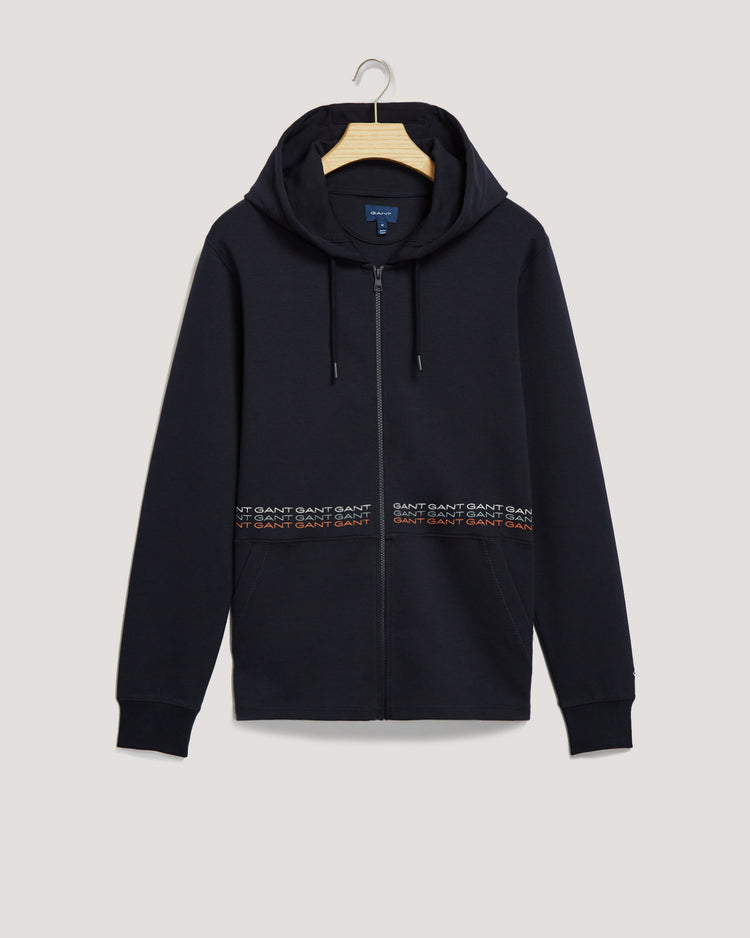 Męska granatowa bluza z kapturem o regularnym kroju