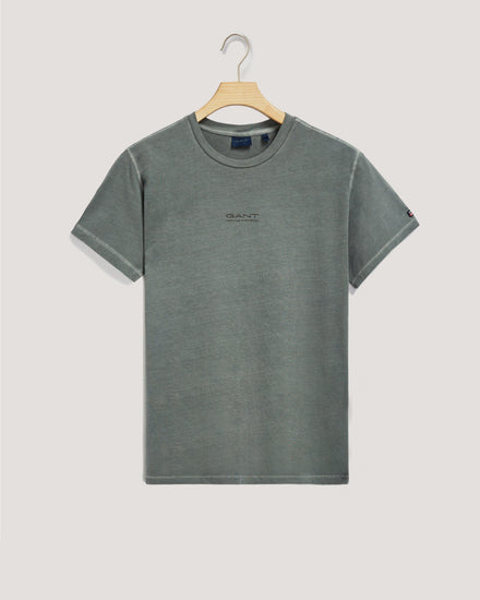 Bawełniany t-shirt męski z nadrukiem i okrągłym kołnierzykiem regular fit