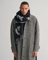 Szalik unisex w kratkę czarny
