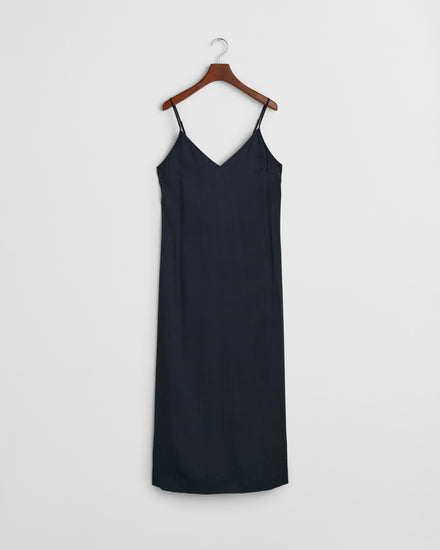 Sukienka damska z dekoltem V bez rękawów regular fit granatowa