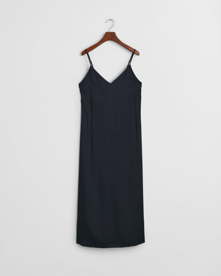 Sukienka damska z dekoltem V bez rękawów regular fit granatowa