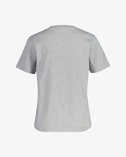 Koszulka damska z nadrukiem regular fit szara