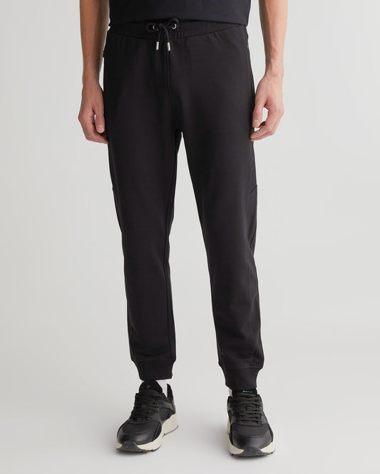 Spodnie dresowe męskie regular fit czarne