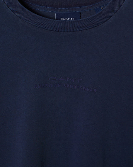 Bawełniany t-shirt damski z nadrukiem okrągły kołnierzyk regular fit