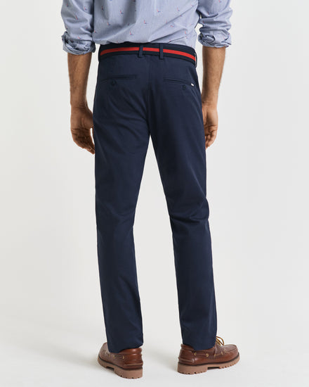 Spodnie męskie slim fit granatowe