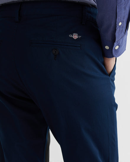 Spodnie męskie regular fit granatowe