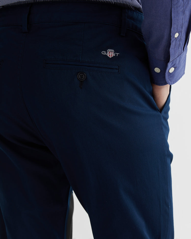 Spodnie męskie regular fit granatowe