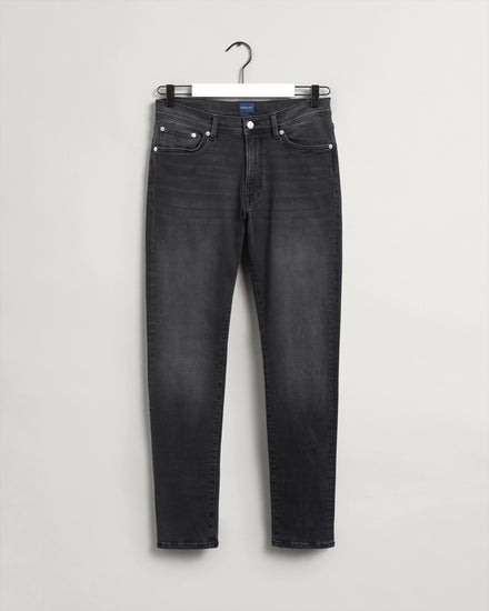 Męskie czarne jeansy Maxen extra slim fit Active-Recover