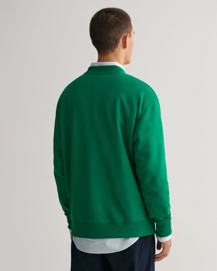 Bluza z okrągłym dekoltem i nadrukiem Retro Crest