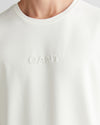 T-shirt męski okrągły kołnierzyk relaxed fit biały