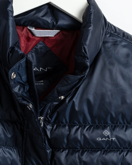 Kurtka damska zapinana na guziki z długim rękawem granatowa