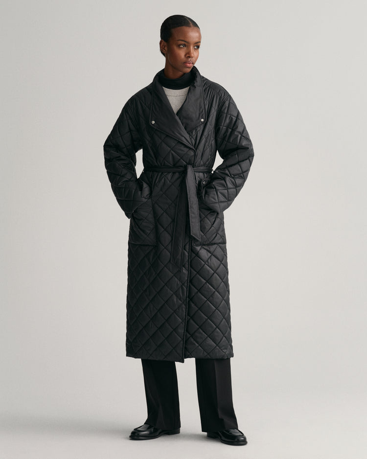 Kurtka damska ze stójką z długim rękawem relaxed fit czarna