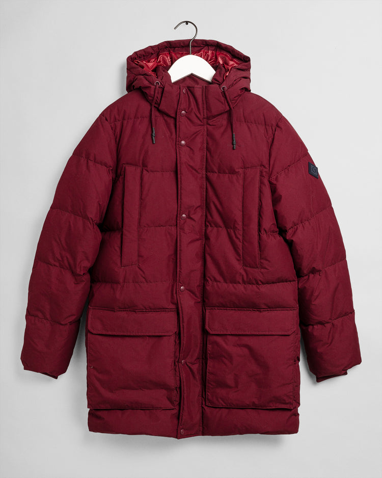 Kurtka męska zapinana na guziki z długim rękawem czerwona