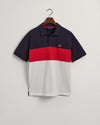 Męski granatowy relaxed fit z logo polo