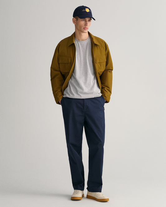 T-shirt męski z okrągłym dekoltem regular fit szary