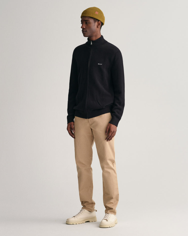 Kardigan z bawełny Piqué rozpinany