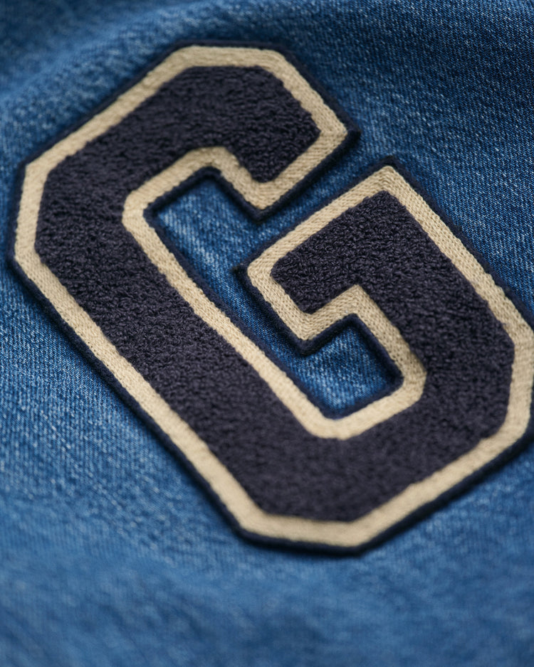 Kurtka męska z nadrukiem ze stójką z długim rękawem relaxed fit