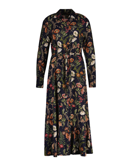 Sukienka koszulowa midi w kwiaty