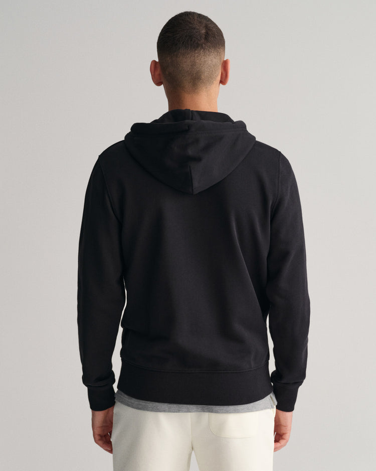 Bluza męska z kapturem regular fit czarna