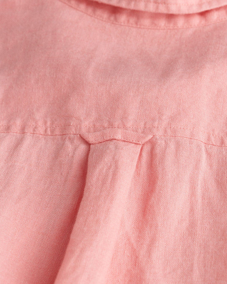 Koszula damska długi rękaw relaxed fit różowa