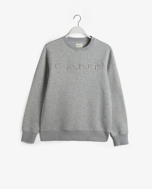 Bluza męska z nadrukiem regular fit szara