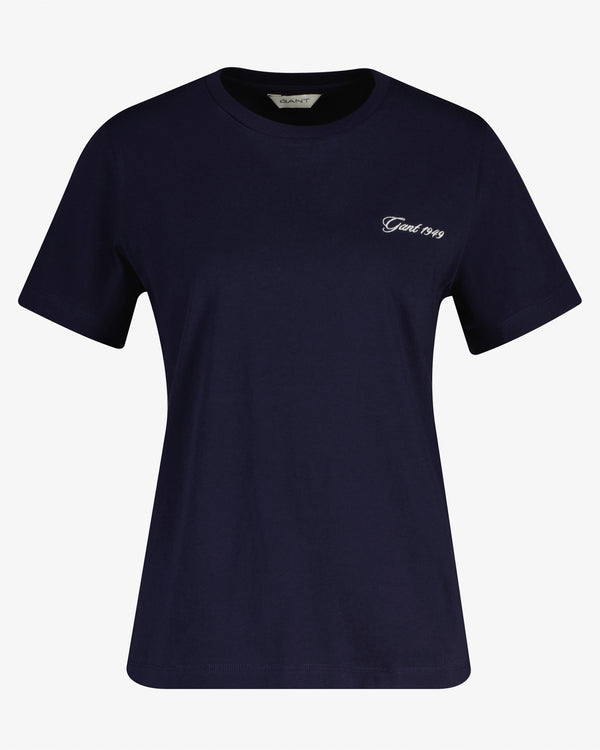 Koszulka damska z krótkim rękawem, okrągły kołnierzyk regular fit