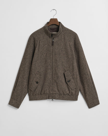 Kurtka męska ze stójką i długim rękawem regular fit khaki