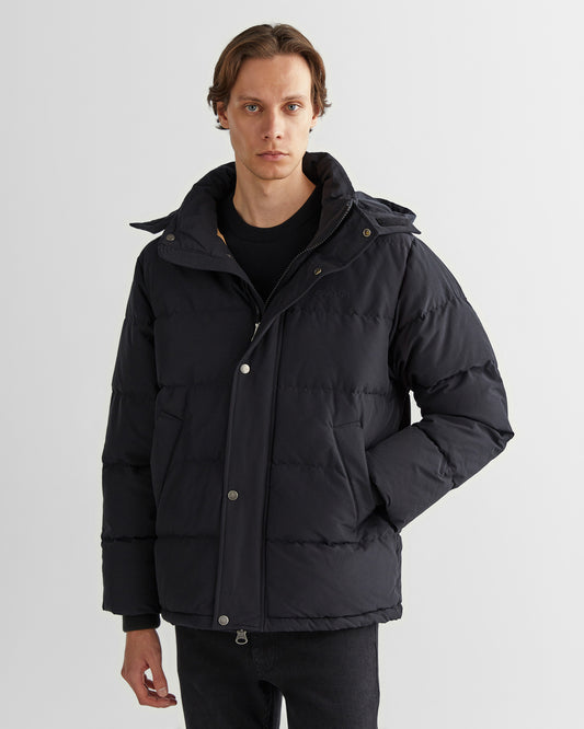 Kurtka męska z kapturem regular fit czarna