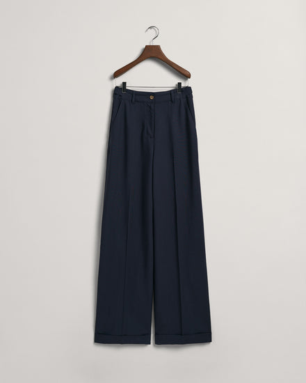 Spodnie damskie relaxed fit granatowe