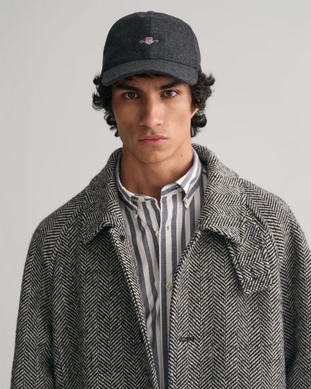 Czapka z daszkiem unisex szara