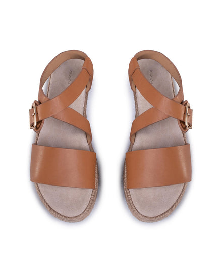 Sandały damskie brązowe