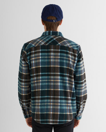 Wełniana kraciasta kurtka