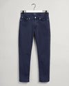 Spodnie jeansowe męskie extra slim fit granatowe