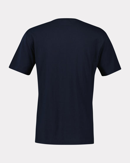 Bawełniany t-shirt męski z nadrukiem okrągły kołnierzyk regular fit