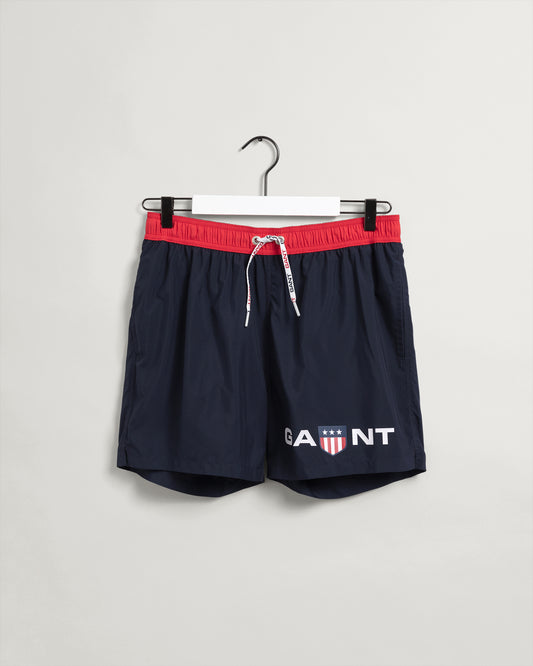 Męskie granatowe szorty kąpielowe