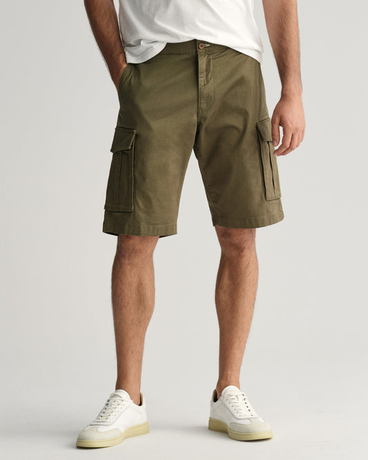 Szorty męskie relaxed fit zielone