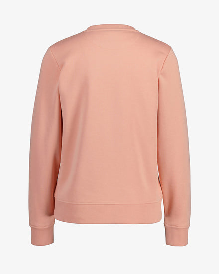 Bluza damska z nadrukiem regular fit pomarańczowa