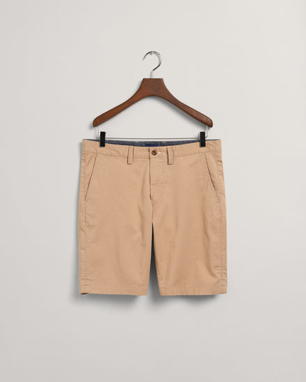 Szorty męskie slim fit beżowe