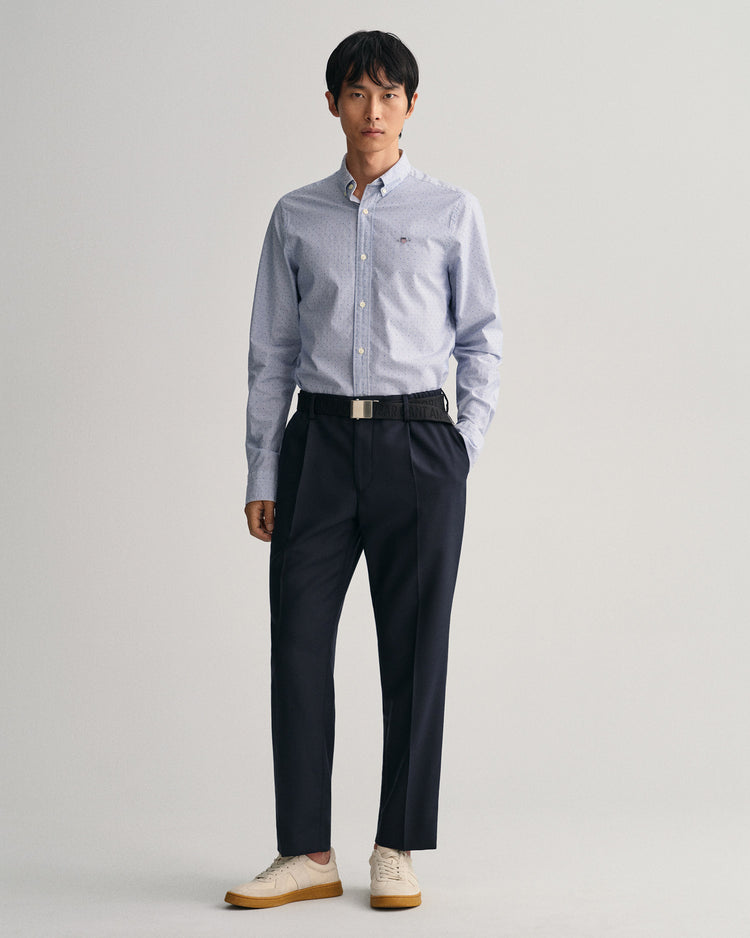 Koszula maklerka w kropki slim fit