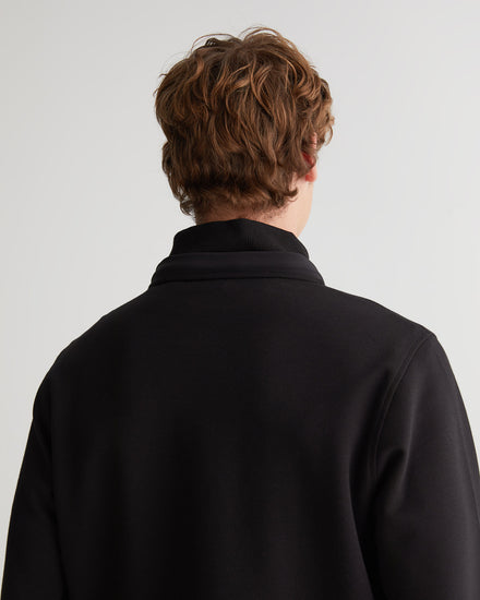 Bluza męska z zamkiem regular fit czarna