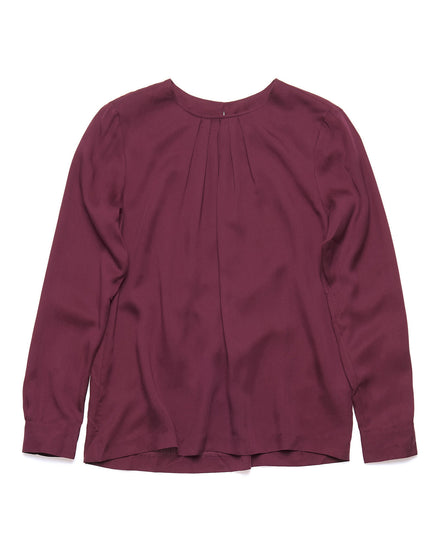 Koszula damska z długim rękawem fieletowa