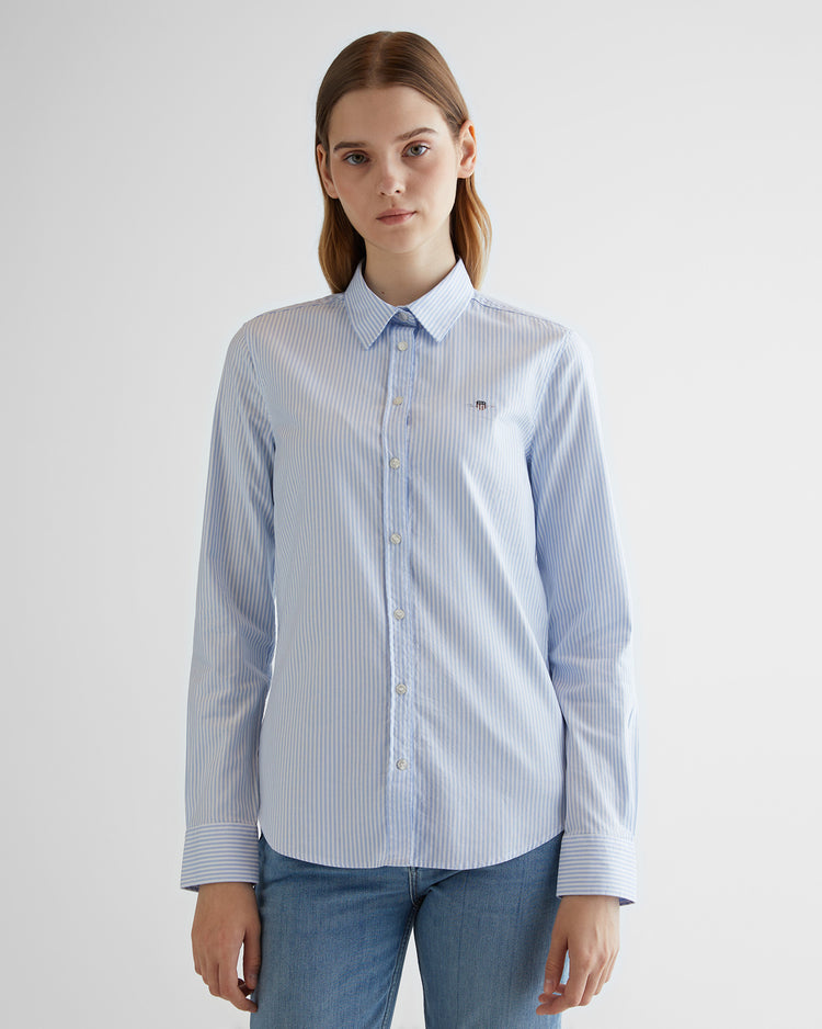 Koszula w paski Oxford slim fit stretch