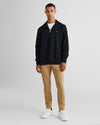 Bawełniana bluza męska z długim rękawem half zip regular fit