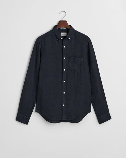 Koszula męska z długim rękawem regular fit granatowa