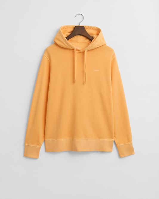 Bluza męska z kapturem regular fit pomarańczowa